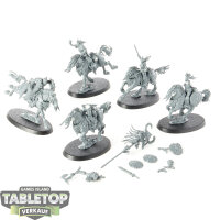 Slaves to Darkness - 5x Darkoath Fellriders - unbemalt