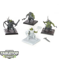 Maggotkin of Nurgle - 4 Putrid Blightkings - teilweise...