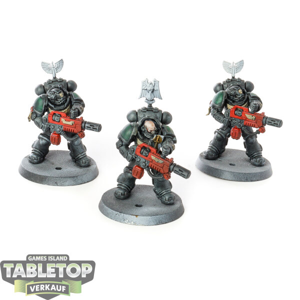 Dark Angels - 3 Primaris Eradicators - teilweise bemalt