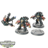 Dark Angels - 3 Primaris Aggressors - bemalt