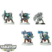 Orks - 5x Ork Lootas - teilweise bemalt