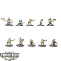 Orks - 10x Ork Gretchin - teilweise bemalt