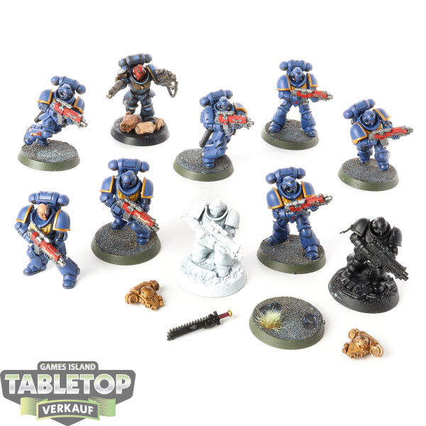Space Marines - 10 x Intercessors - teilweise bemalt