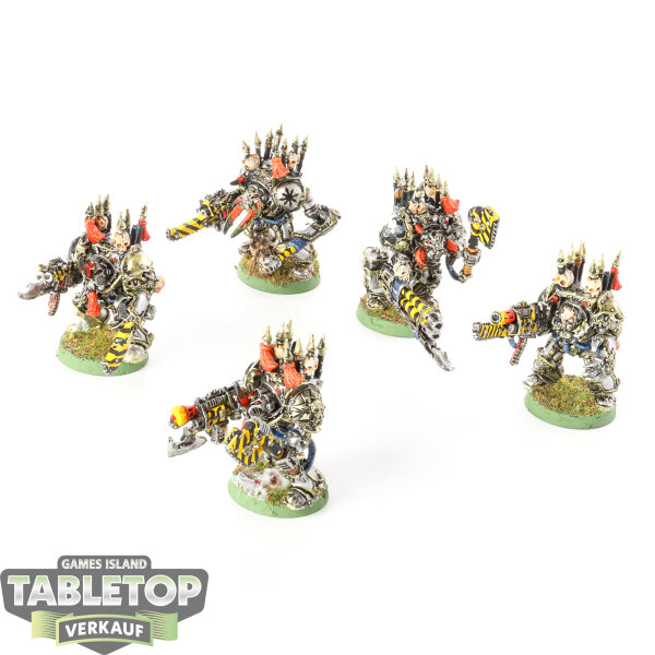 Chaos Space Marines - 5 x Chaos Terminators klassisch - bemalt