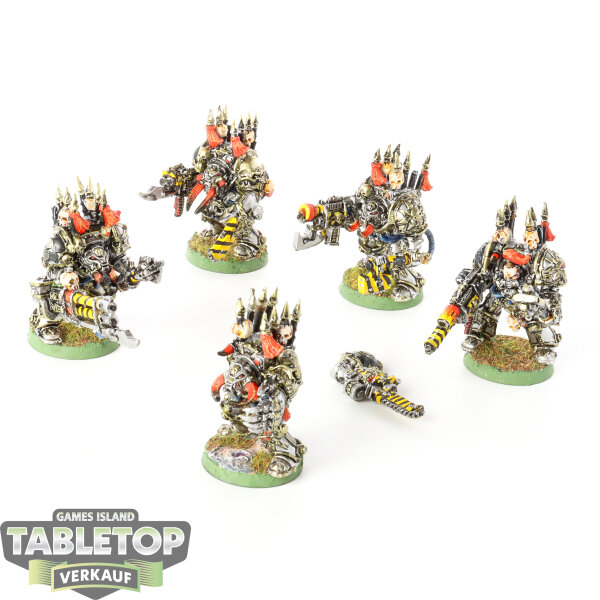 Chaos Space Marines - 5 x Chaos Terminators klassisch - bemalt