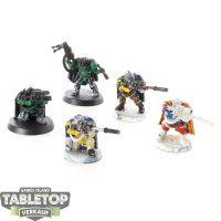 Space Marines - 5 x Scouts klassisch - teilweise bemalt