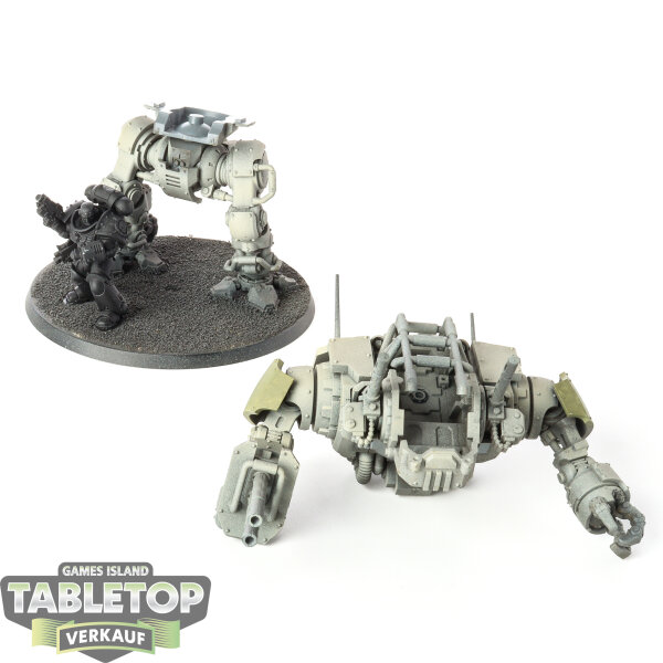 Space Marines - Invictor Tactical Warsuit - teilweise bemalt