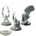 Flesh-eater Courts - 3x Crypt Infernal Courtier - grundiert