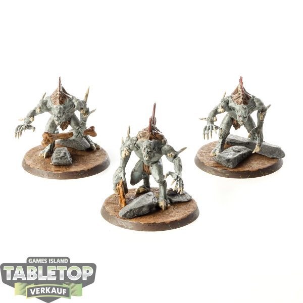 Flesh-eater Courts - 3x Crypt Horrors - bemalt