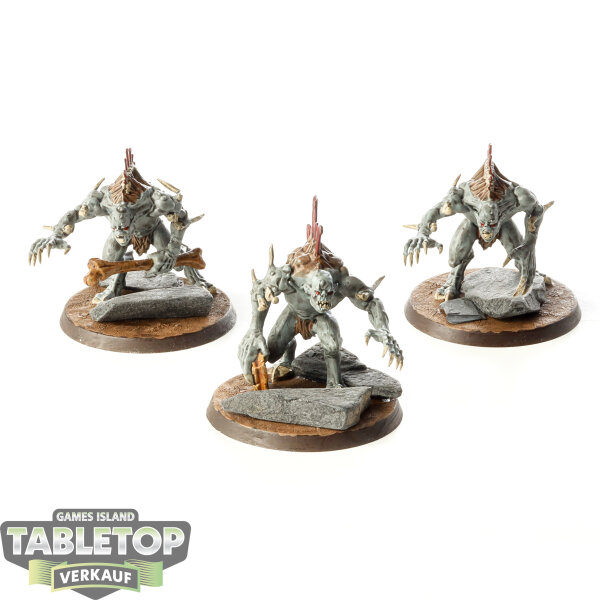 Flesh-eater Courts - 3x Crypt Horrors - bemalt