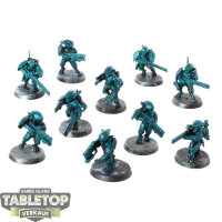 Tau Empire - 10 Fire Warriors Strike Team - grundiert