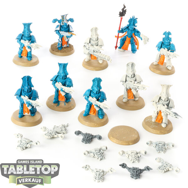 Thousand Sons - 10 Rubric Marines - teilweise bemalt