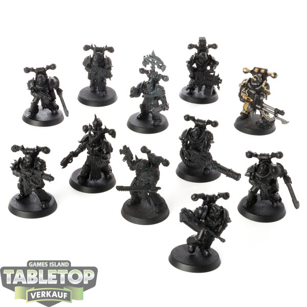 Chaos Space Marines - 11 Legionaries - grundiert