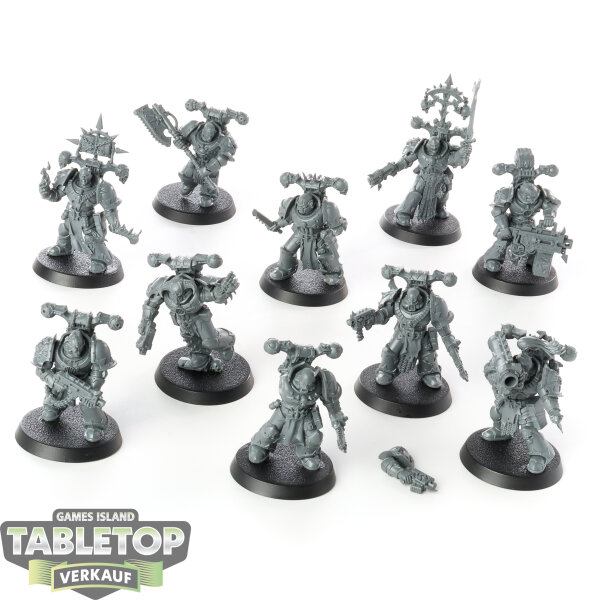 Chaos Space Marines - 10 Legionaries - unbemalt