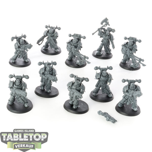 Chaos Space Marines - 10 Legionaries - unbemalt