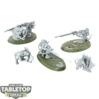 Skaven - 3 Warplock Jezzails - grundiert