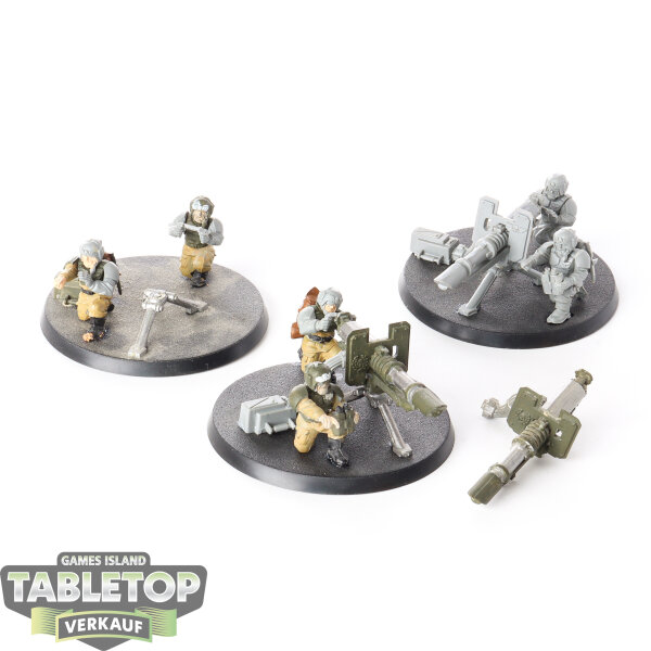 Astra Militarum - 3 x Heavy Weapons Squad klassisch - teilweise bemalt