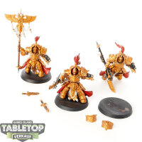 Adeptus Custodes - 3 x Allarus Custodians - bemalt