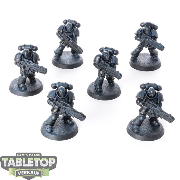 Space Marines - 6 x Primaris Hellblasters - teilweise bemalt
