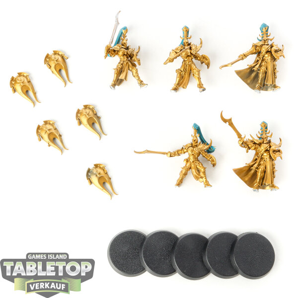 Hedonites of Slaanesh - 5 x Myrmidesh Painbringers - teilweise bemalt