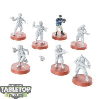Rebellen - 7 x Fleet Troopers - teilweise bemalt