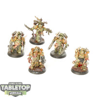 Death Guard - 5x Plague Marines - bemalt