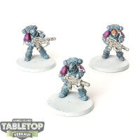 Space Marines - 3 x Primaris Eradicators - teilweise bemalt