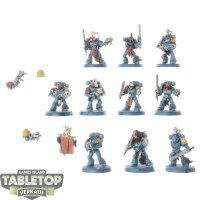 Space Wolves - 10 x Grey Hunters - teilweise bemalt