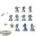 Space Wolves - 10 x Grey Hunters - teilweise bemalt