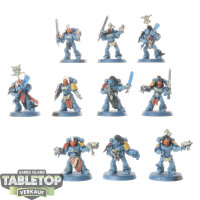 Space Wolves - 10 x Grey Hunters - teilweise bemalt