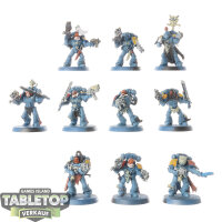 Space Wolves - 10 x Grey Hunters - teilweise bemalt