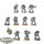 Space Wolves - 10 x Grey Hunters - bemalt