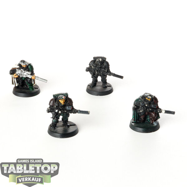 Space Marines - 4 x Scouts klassisch - teilweise bemalt