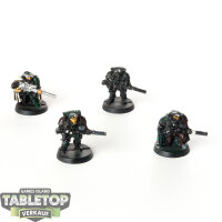 Space Marines - 4 x Scouts klassisch - teilweise bemalt