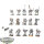 Space Wolves - 15 x Space Wolves Blood Claws - teilweise bemalt