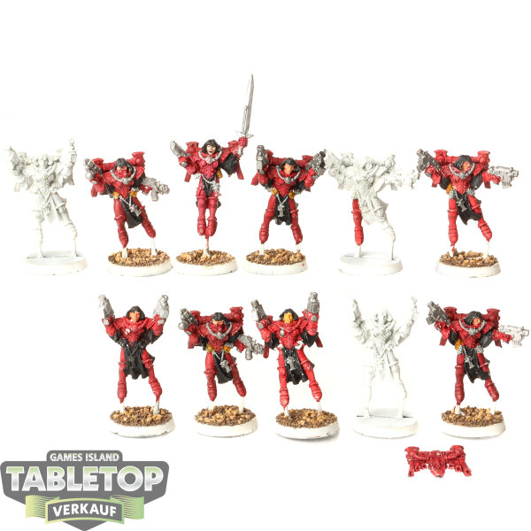 Adepta Sororitas - 11 x Seraphim Squad klassisch - teilweise bemalt