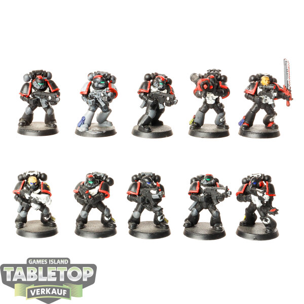 Blood Angels - 10 x Tactical Squad klassisch - teilweise bemalt