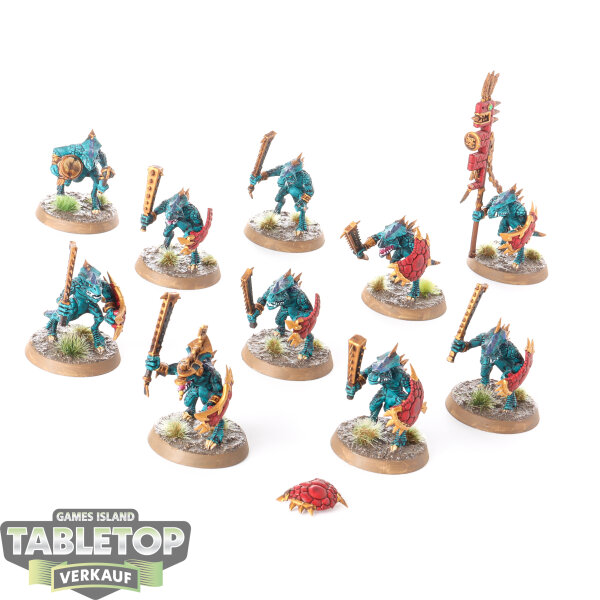 Seraphon - 10x Saurus Warriors - gut bemalt