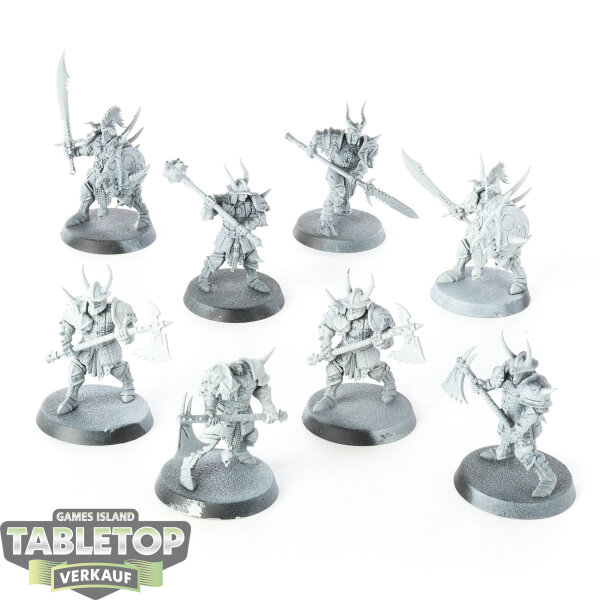 Slaves to Darkness - 8x Warcry: Chaos Legionnaires - teilweise bemalt