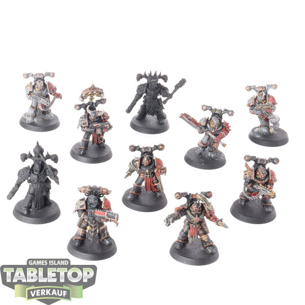 Chaos Space Marines - 10x Legionaries - teilweise bemalt