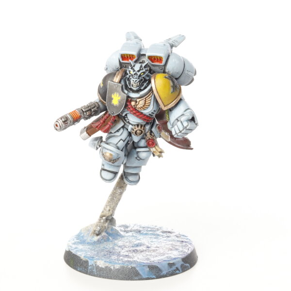 Space Wolves - Captain with Jump Pack - bemalt