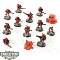 Tau Empire - 10x Fire Warriors - teilweise bemalt