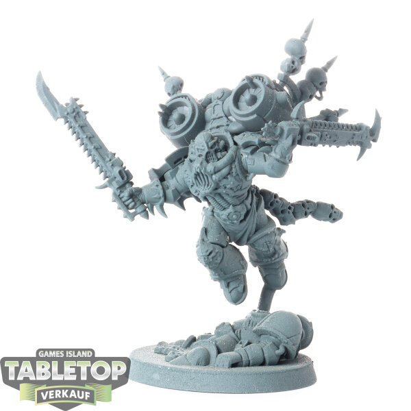 Chaos Space Marines - Haarken Worldclaimer, Herald of the Apocalypse - grundiert