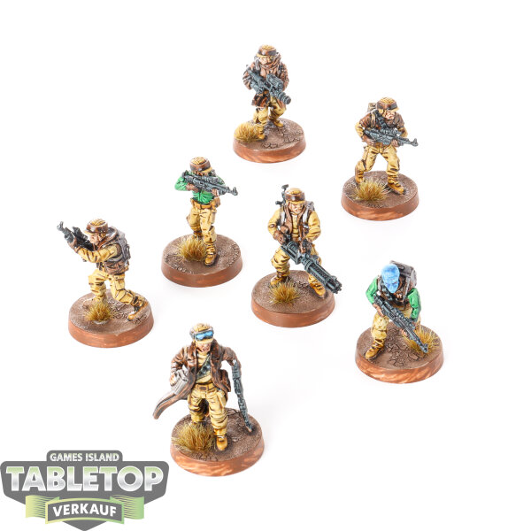 Rebellen - 7 x Rebel Troopers - bemalt
