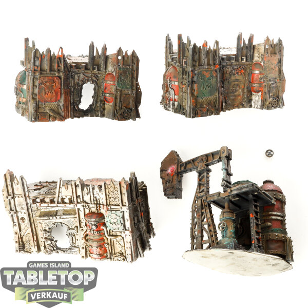 Gelände - Killteam Kill Zone Octarius Ork Scenery - bemalt
