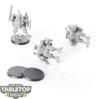 Tau Empire - 3 x XV8 Crisis Battlesuit Team klassisch -...
