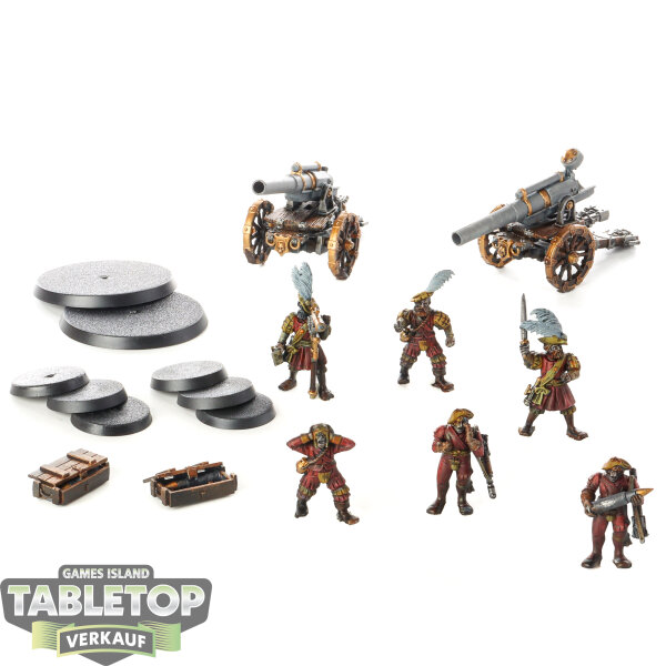 Astra Militarum - 2 x Field Ordnance Battery - teilweise bemalt