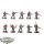Astra Militarum - 10 x Cadian Shock Troops (Classic) - bemalt