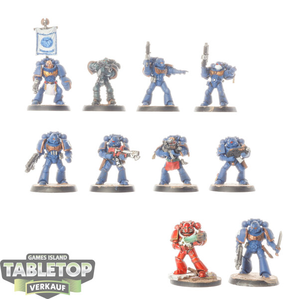 Space Marines - 10 x Tactical Squad - bemalt