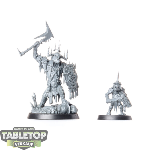 Orruk Warclans - Killaboss with Stab-grot - unbemalt